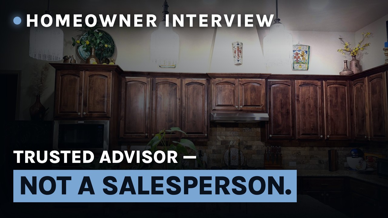 Kitchen renovation in Cypress by Haven Renovations — homeowner interview clip, &ldquo;a trusted advisor, not a salesperson&rdquo;
